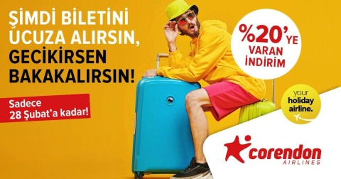 Corendon Airlinesden erken rezervasyon kampanyası