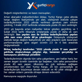 Yurtiçi Kargodan personele yapılan zamma ilişkin açıklama