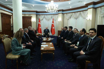 Cumhurbaşkanı Erdoğan, Kievde Kırım Tatar heyetini kabul etti