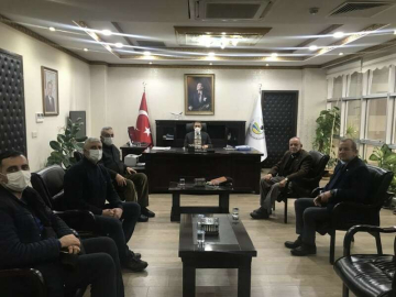 Kaymakam İlyas Memiş Körfez Zeytin Üreticilerini kabul etti