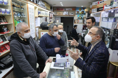 Başkan Sürekli, Alsancakta esnaf turu yaptı