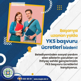 İhtiyaç sahibi öğrencilerin YKS sınav ücretleri Büyükşehirden