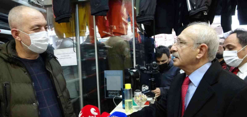 Kılıçdaroğlu, Denizlide esnafı ziyaret etti