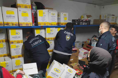 Diyarbakırda yağ stoklayan marketlere belediyeden gece baskını