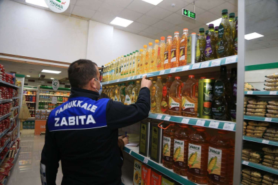 Denizlide zincir marketlerde sıvı yağ denetimleri devam ediyor