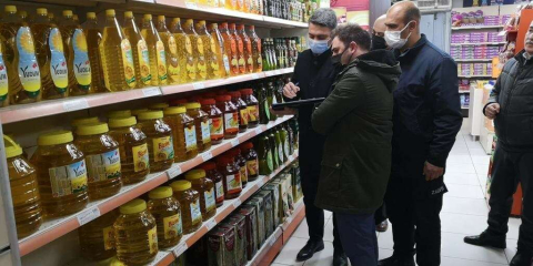 Marketlerde fahiş fiyat ile stokçuluk denetimi yapıldı