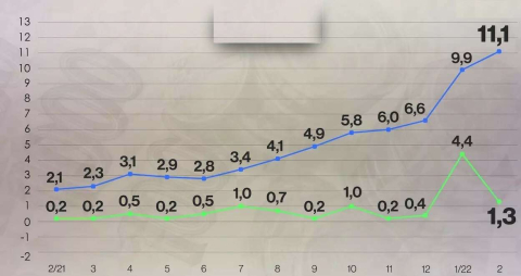 Çekyada tüketici fiyat endeksi son 24 yılın rekorunu kırdı