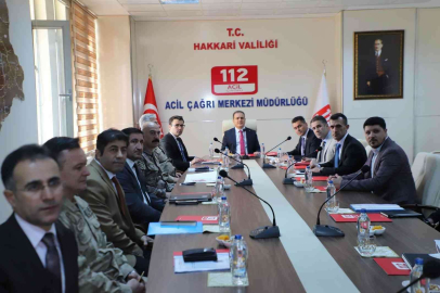 Hakkarideki koordinasyon kurulu toplantısı