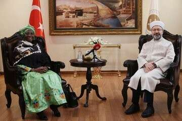 Fildişi Sahili Dışişleri Bakanı Camaradan Diyanet İşleri Başkanı Erbaşa ziyaret