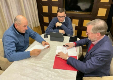 Çekya, Polonya ve Slovenya Başbakanları Kievde
