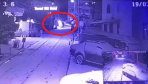 Bursada Karda Takla Atan Cip Saniye Saniye Kameralarda