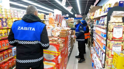 Başiskelede marketler denetlendi