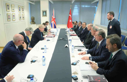 Cumhurbaşkanı Erdoğan, İngiltere Başbakanı Johnson ile bir araya geldi