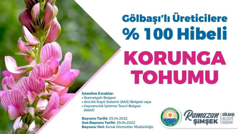 Gölbaşı Belediyesi çiftçinin yanında olmaya devam ediyor