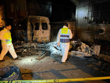 Bursada 2 Kişinin Öldüğü Uçak Kazasında Kaza Kırım Ekibinin İncelemesinin Ardından Enkaz Sokaktan Kaldırıldı