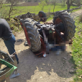 Bursada Traktör Devrildi: 1 Ölü, 1 Yaralı