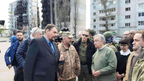 BM Genel Sekreteri Guterresten Bucha, Irpin ve Borodyankaya ziyaret