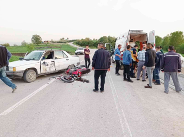Motosikletli Genç Ölümden Döndü