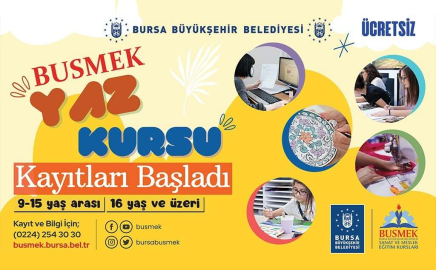 Busmekte Ücretsiz Yaz Kursları Başlıyor