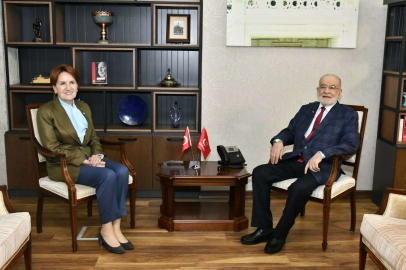Akşener, Saadet Partisi Genel Başkanı Karamollaoğlunu ziyaret etti