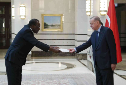 Sudan Büyükelçisi Eltayeb, Cumhurbaşkanı Erdoğana güven mektubu sundu