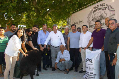 Mersinde 13 üreticiye 325 küçükbaş hayvan dağıtıldı
