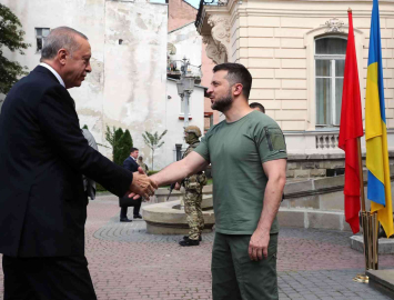 Cumhurbaşkanı Erdoğan, Lvivde Zelenskiy ile görüştü