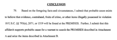 ABD Adalet Bakanlığı, Trumpın evine arama emrini veren beyannameyi düzenleyerek yayınladı