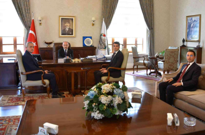 Göreve yeni başlayan kaymakamlardan Vali Karadenize ziyaret