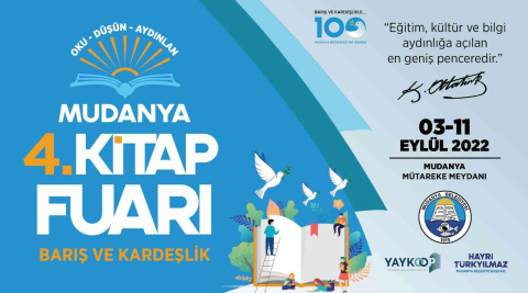Mudanyada 4. Kitap Fuarı 3 Eylülde Başlıyor