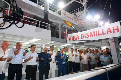 Trabzonda balıkçılar dualarla Vira Bismillah dedi