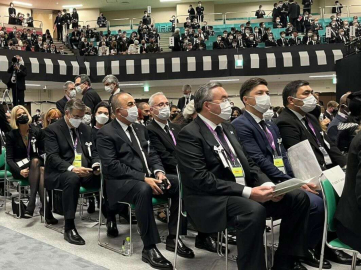 Bakan Çavuşoğlu, eski Japonya Başbakanı Abenin cenaze törenine katıldı
