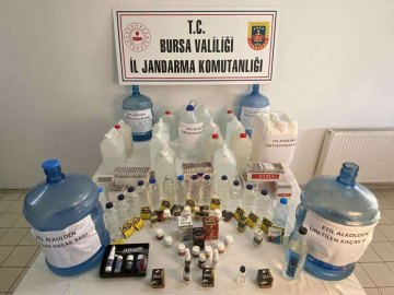 Bursada Jandarmadan Sahte Rakı Operasyonu