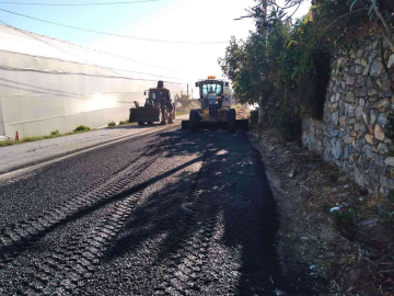 Alanyanın kırsal yollarında kış hazırlıkları sürüyor