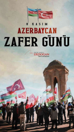 Cumhurbaşkanı Erdoğan Azerbaycanın 8 Kasım Zafer Gününü  kutladı