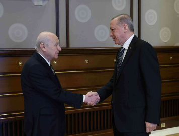 Cumhurbaşkanı Erdoğan, MHP Lideri Bahçeliyi kabul etti