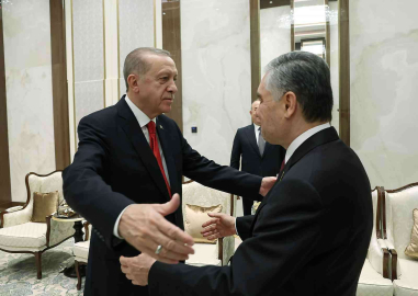 Cumhurbaşkanı Erdoğan, Türkmenistan eski Cumhurbaşkanı Berdimuhammedov ile görüştü