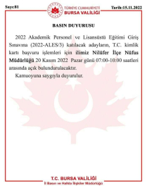 Ales Adayları Dikkat...