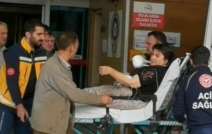 Hızarın Üzerine Düşen Kadının Kolu Koptu