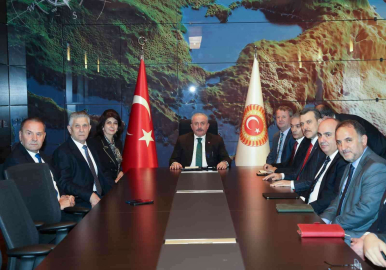 TBMM Başkanı Şentop, Sırbistanda Sancak bölgesi toplum temsilcileriyle bir araya geldi