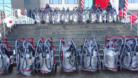 Bingölde yetiştiricilere 223 adet süt sağım makinesi dağıtıldı