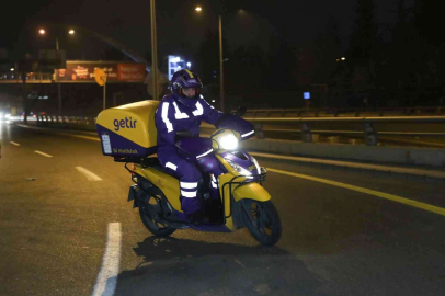 Bakan Varankın motosikletli yılbaşı mesaisi