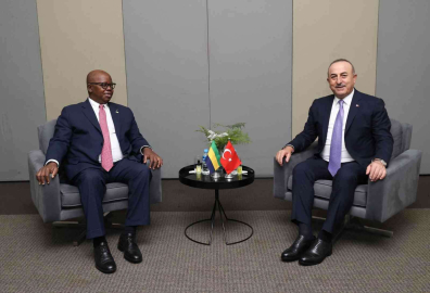 Çavuşoğlu, Gabonlu mevkidaşı Adamo ile görüştü