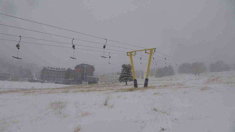 Uludağ Beyaz Gelinliği Giydi