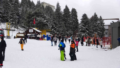 Uludağda Kar Kalınlığı 30 Santimetreye Ulaştı