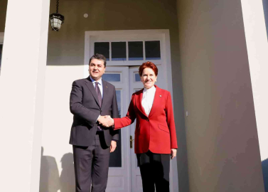 İYİ Parti lideri Akşenerden Demokrat Parti lideri Uysala ziyaret