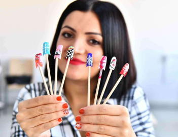 Tırnak sanatını Meslek Fabrikası ile öğrendiler