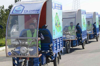 Yıldırım 100 bin kilo atığı dönüşüme kazandırdı