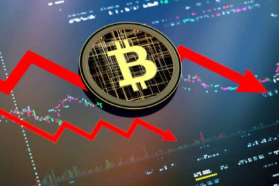 Bitcoin'de sert düşüş