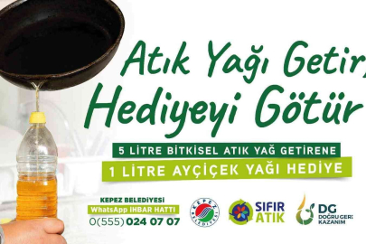 Kepez’den bitkisel atık yağ toplama kampanyası